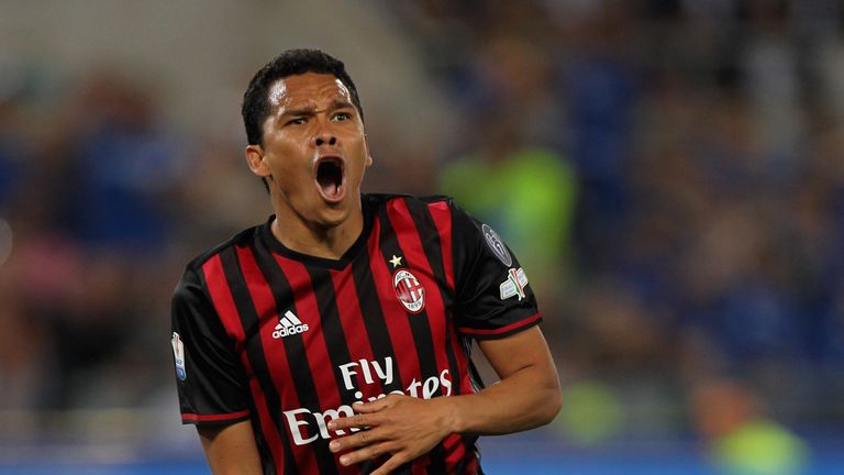 ROME, ITALY - MAY 21:  Carlos Bacca of AC Milan reacts during the TIM Cup final match between AC Milan and Juventus FC at Stadio Olimpico on May 21, 2016 i