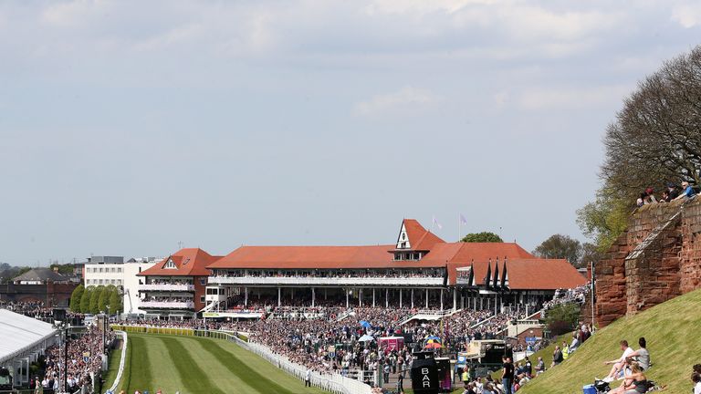 Chester racecourse May Metting view