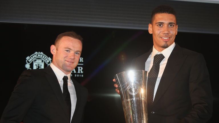 Smalling was awarded players' player of the season at the Manchester United awards night