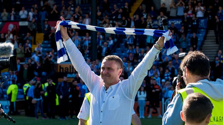 Kilmarnock Manager Lee Clark after the Ladbrokes Scottish Premiership play off final, second leg match at Rugby Park, Kilmarnock.
