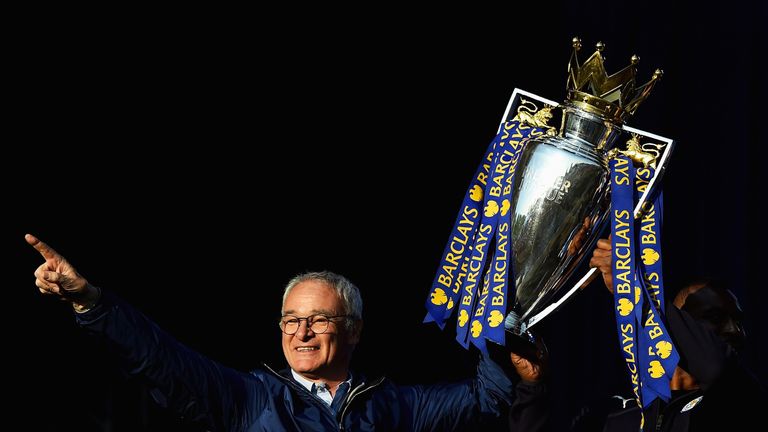Ranieri and Leicester celebrated their title success on Monday