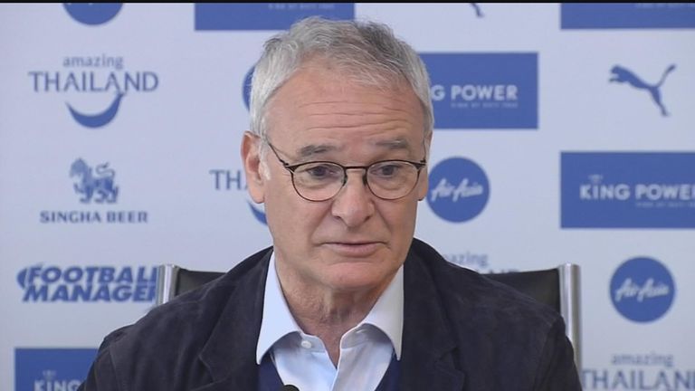 Claudio Ranieri addresses the media