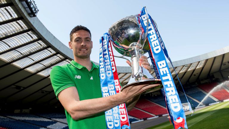 Craig Gordon at the launch of the revamped Betfred Cup
