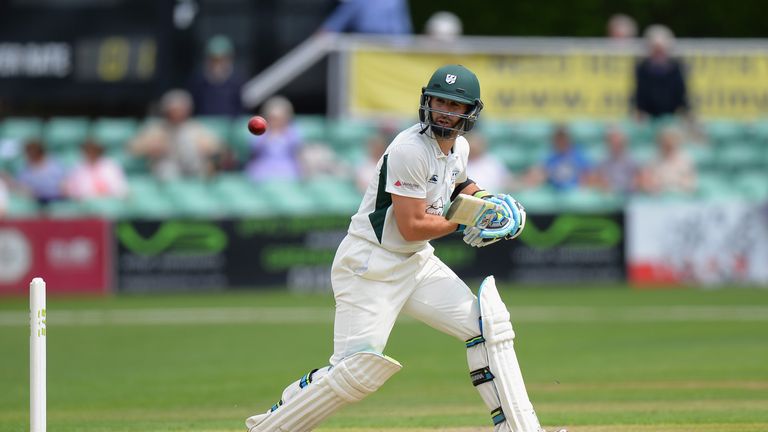 Daryl Mitchell of Worcestershire bats during the County Championship match between Worcestershire and Warwickshire