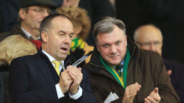 David McNally (left) has resigned as chief executive of Norwich