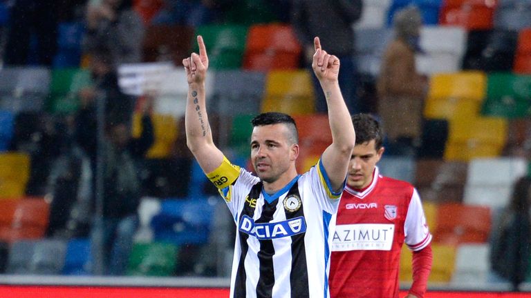 Antonio Di Natale bowed out against Capri