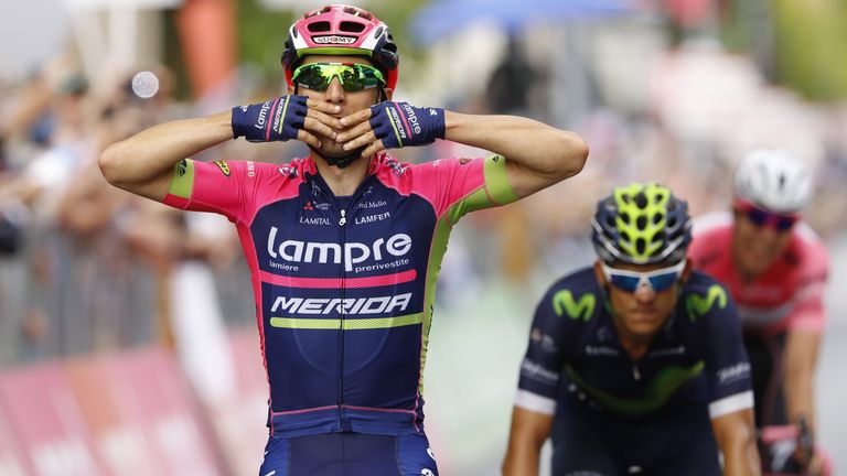 Diego Ulissi wins stage eleven of the 2016 Giro d'Italia