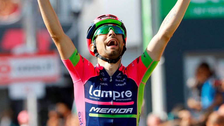 Diego Ulissi wins stage four of the 2016 Giro d'Italia