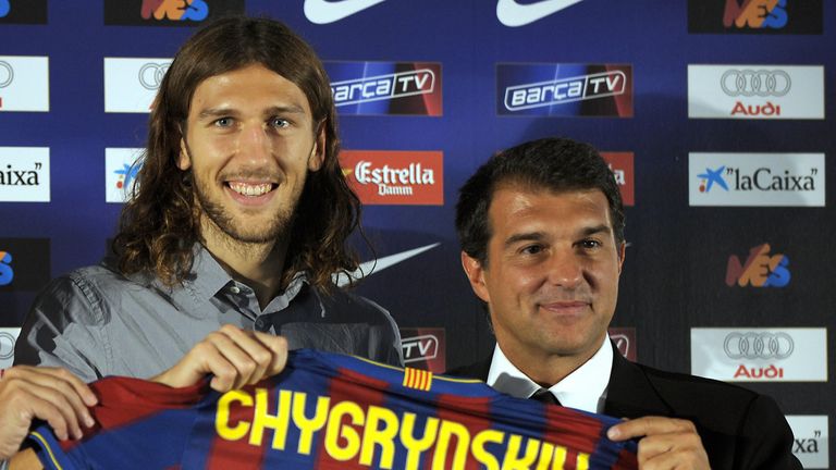 Dmytro Chygrynskiy was signed by Barcelona in 2009