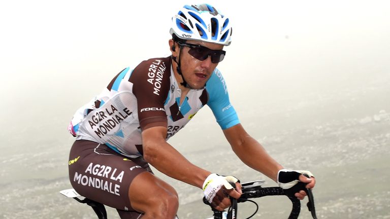 Domenico Pozzovivo on stage 19 of the 2016 Giro d'Italia