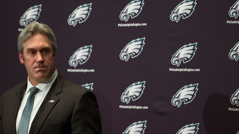 PHILADELPHIA, PA - JANUARY 19: The Philadelphia Eagles announce their new head coach Doug Pederson on 