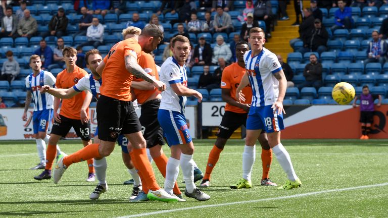 Mark Durnan opens the scoring for Dundee United