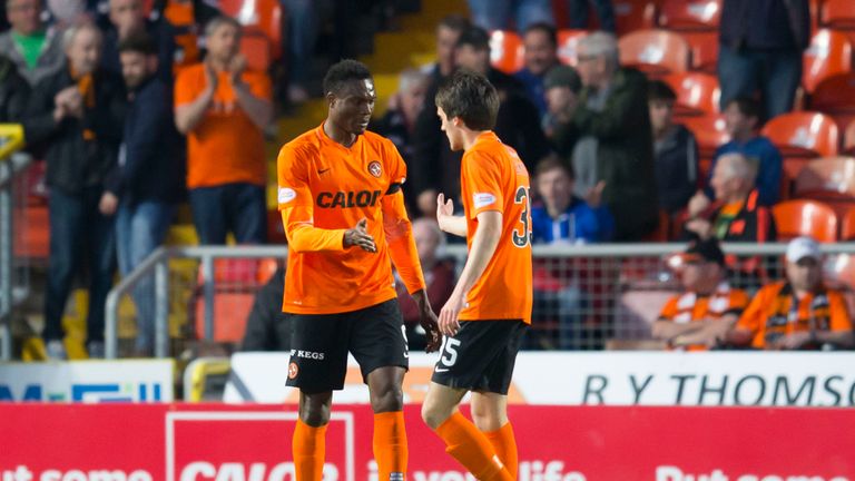 Dundee United's Edward Ofere helped to inspire the comeback (SNS Pix)