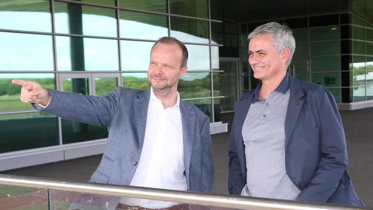 Ed Woodward shows Jose Mourinho around Manchester United's training base