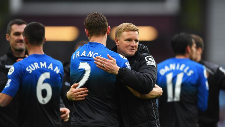 Bournemouth boss Eddie Howe has praised his side's achievement in staying in the Premier League