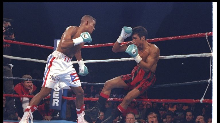Kevin Lueshing challenged Felix Trinidad for the IBF belt in 1997 and floored the Puerto Rican before being stopped