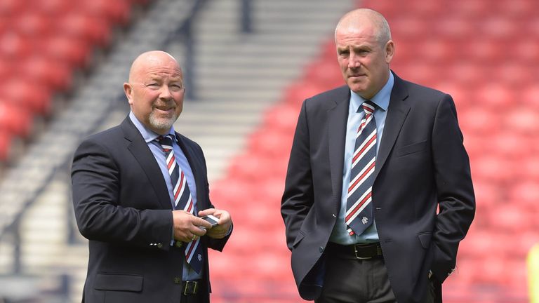 Warburton believes Rangers' head of recruitment Frank McParland (left) deserves great credit
