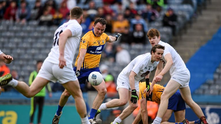 David Tubridy scores a goal against Kildare in the 2016 Division Three final