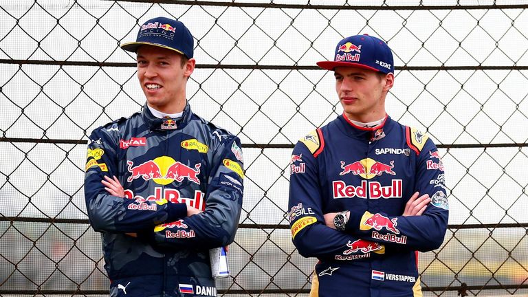 Max Verstappen and Daniil Kvyat