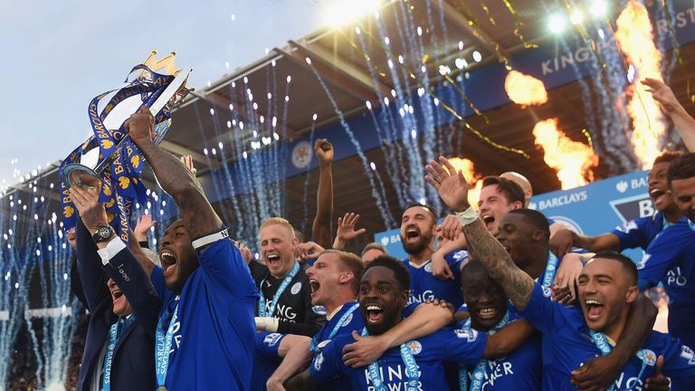 Leicester City win the Premier League title