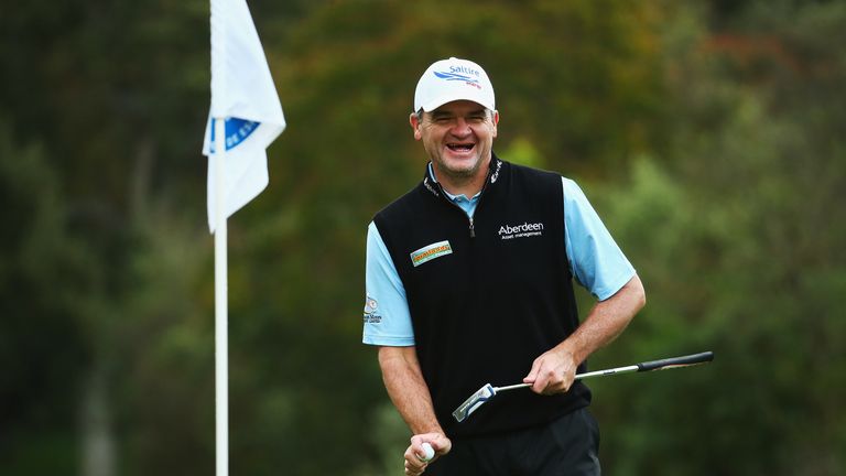 Paul Lawrie looks on during the pro-am event prior to the Open de Espana at Real Club Valderrama