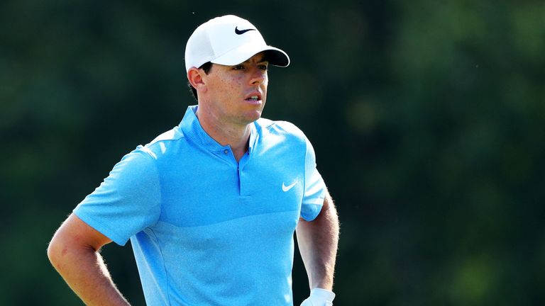 Rory McIlroy of Northern Ireland stands on the 14th hole during the second round of THE PLAYERS Championship at the TPC Sawgrass