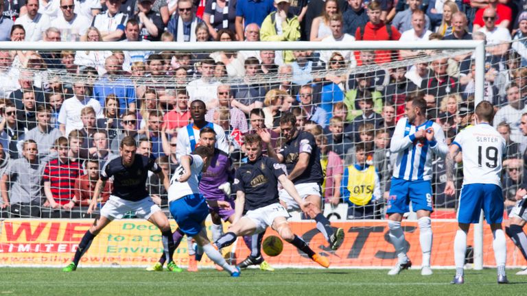 Greg Kiltie fires Kilmarnock ahead at Rugby Park