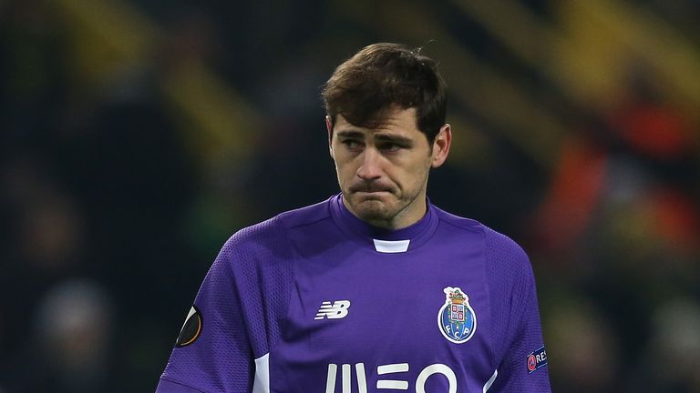 Iker Casillas, Borussia Dortmund v FC Porto, Europa League, February 2016
