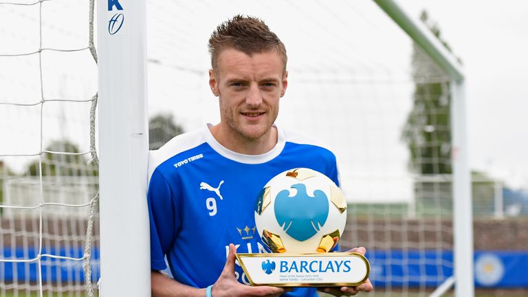 Jamie Vardy adds the Barclays prize to the football writers' award