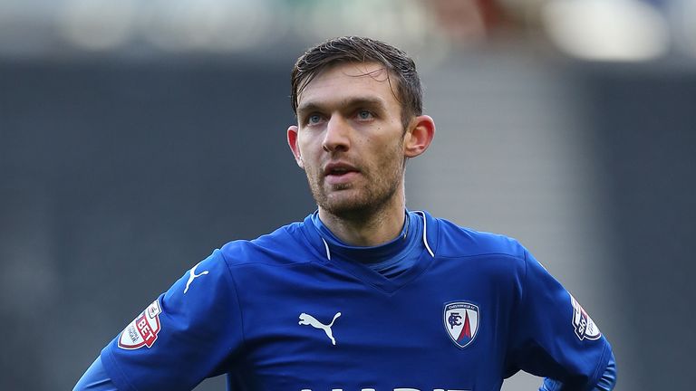 MILTON KEYNES, ENGLAND - DECEMBER 06:  Jay O'Shea of Chesterfield in action  during the FA Cup Second Round match between MK Dons and Chesterfield at Stadi