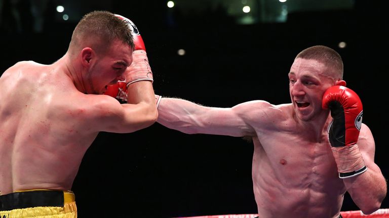 Jazza Dickens (r): Fights for the European title next month