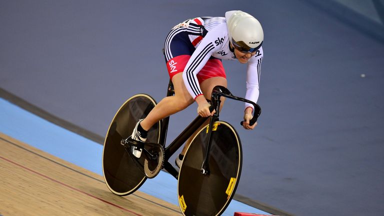 Jess Varnish at this year's World Track Championships