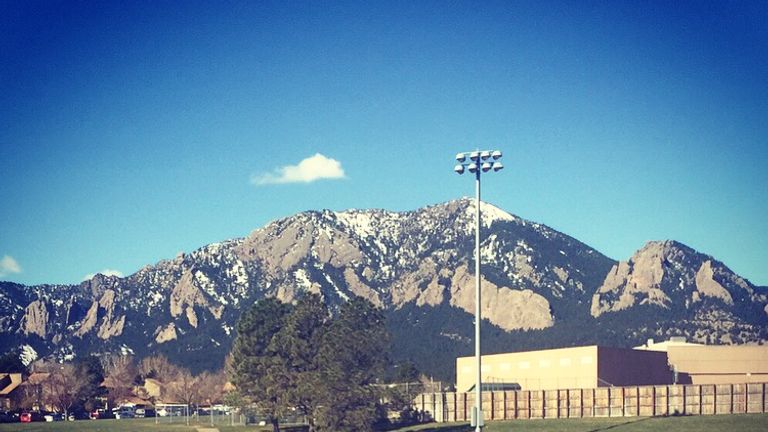 Jessica Judd struts her stuff as the Boulder mountains keep an eye on her