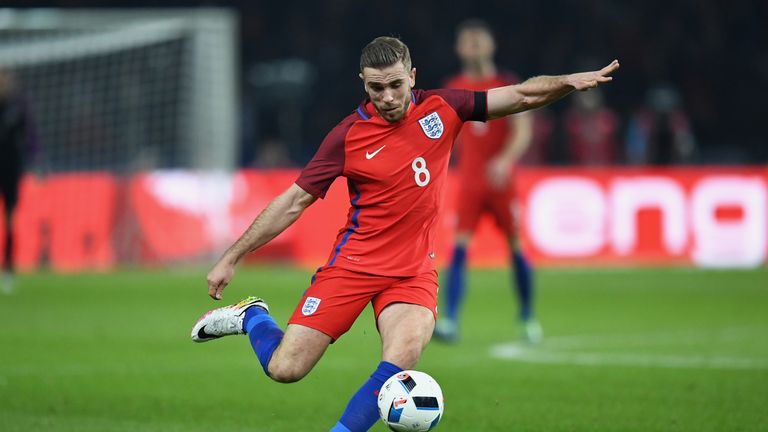 Jordan Henderson during the International Friendly match between Germany and England at Olympiastadion on March 26, 2016 in Berlin, Germany.