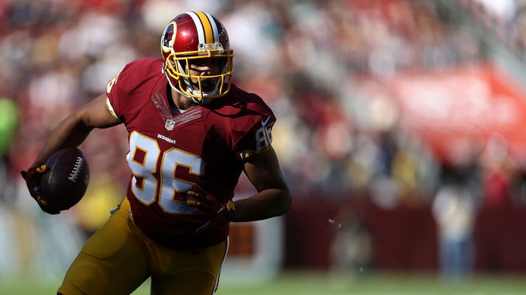 Tight end Jordan Reed #86 of the Washington Redskins 