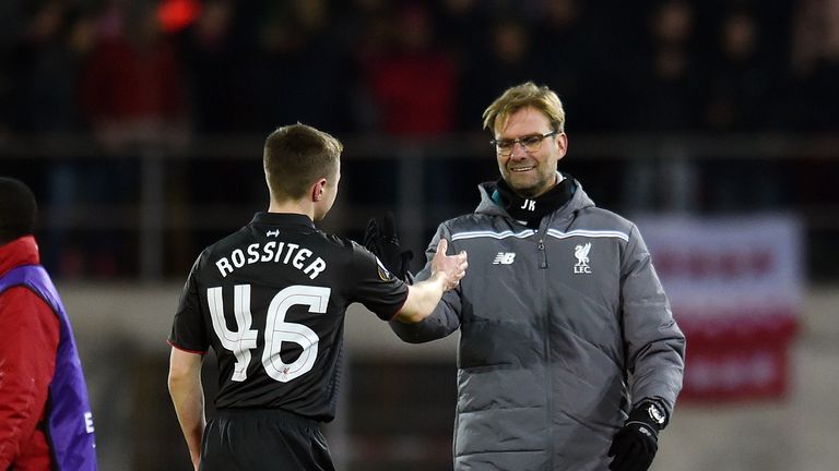 Rossiter appeared for Liverpool in the Europa League this season against FC Sion