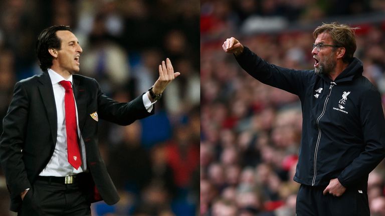 Klopp will square off with Unai Emery of Sevilla on Wednesday in Basel