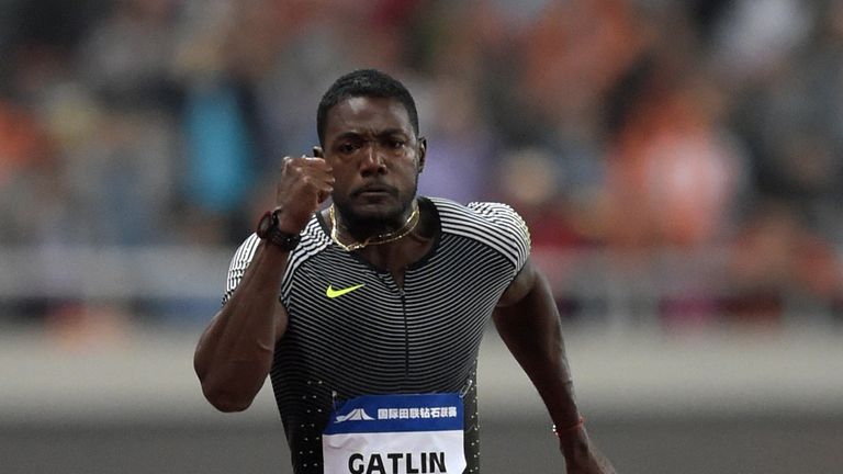 Justin Gatlin dropped below 10 seconds for the first time this year in Shanghai