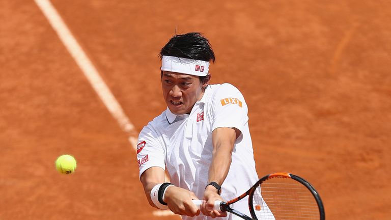 Kei Nishikori will be looking to continue his fine clay-court season