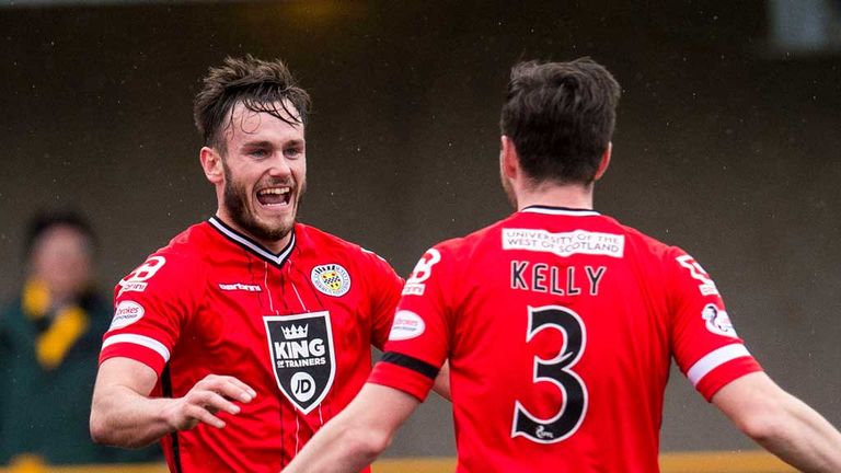 Keith Watson (left) St Mirren now signed for St Johnstone
