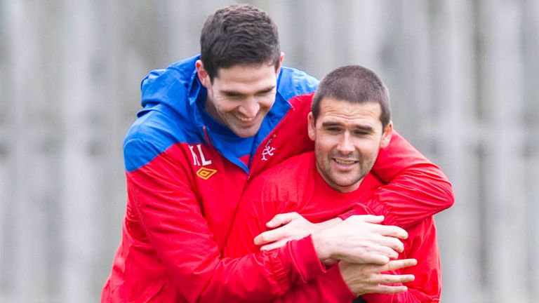 Kyle Lafferty (l) and David Healy played together at club level as well