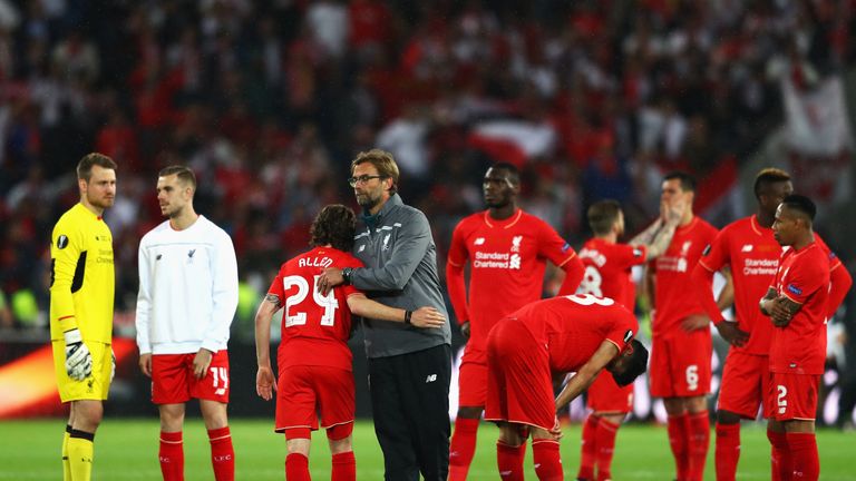 Jurgen Klopp did not want sympathy after Liverpool's defeat to Sevilla
