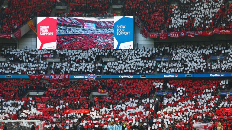 Liverpool's last appearance at Wembley was for the Capital One Cup final at Wembley