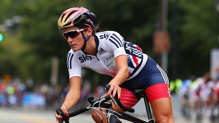  Elizabeth Armitstead of Great Britain in action during the Elite Women's Road Race on day seven of the UCI Road World Champio