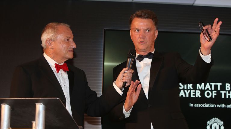 Louis van Gaal was speaking at Manchester United's end of season awards