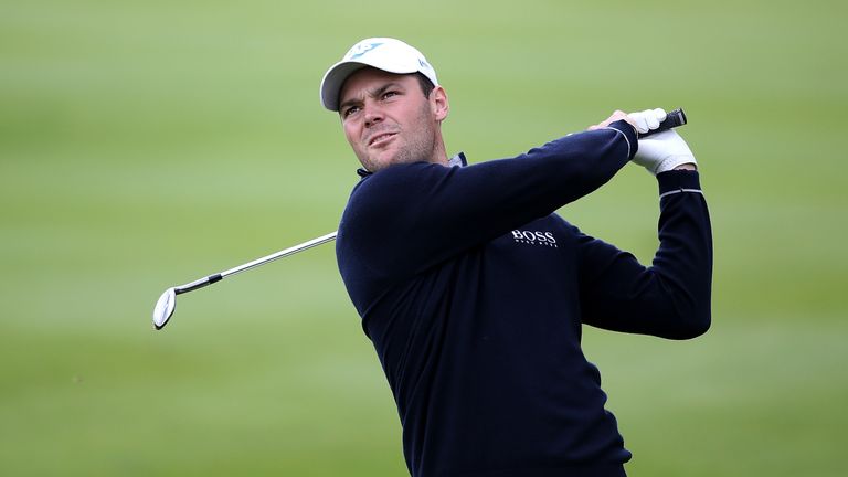 Martin Kaymer of Germany hits an approach shot on the 9th hole during the final round of the Dubai Duty Free Irish Open