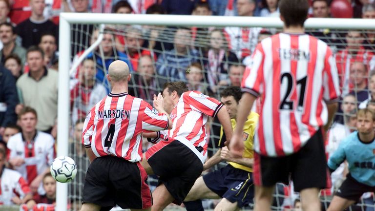 Matthew Le Tissier scores the last goal at The Dell - a last minute winner against Arsenal 