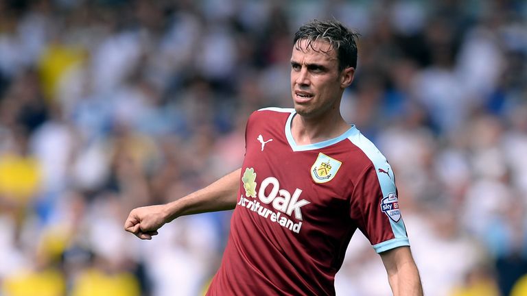 Michael Duff of Burnley during the Sky Bet Championship match against Leeds United