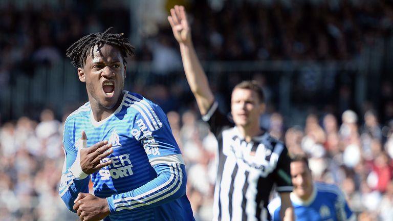 Michy Batshuayi celebrates Marseille's winner