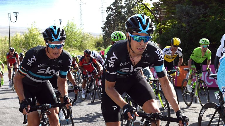 Mikel Landa on stage four of the 2016 Giro d'Italia